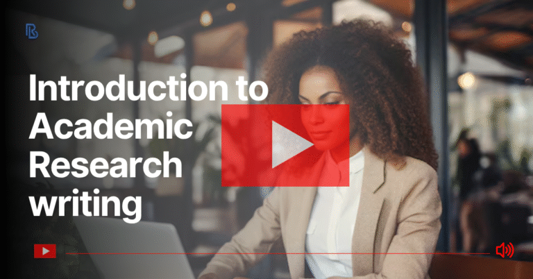 Introduction to Academic research