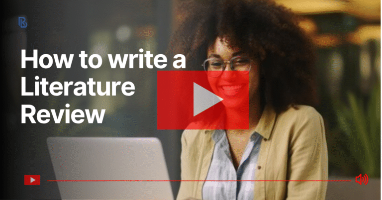 How to write a Literature Review
