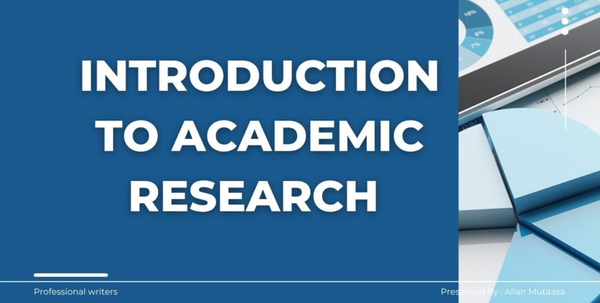 INTRODUCTION – Research beginner
